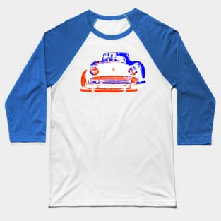 Triumph TR3 British classic car monoblock red white blue Baseball T-Shirt